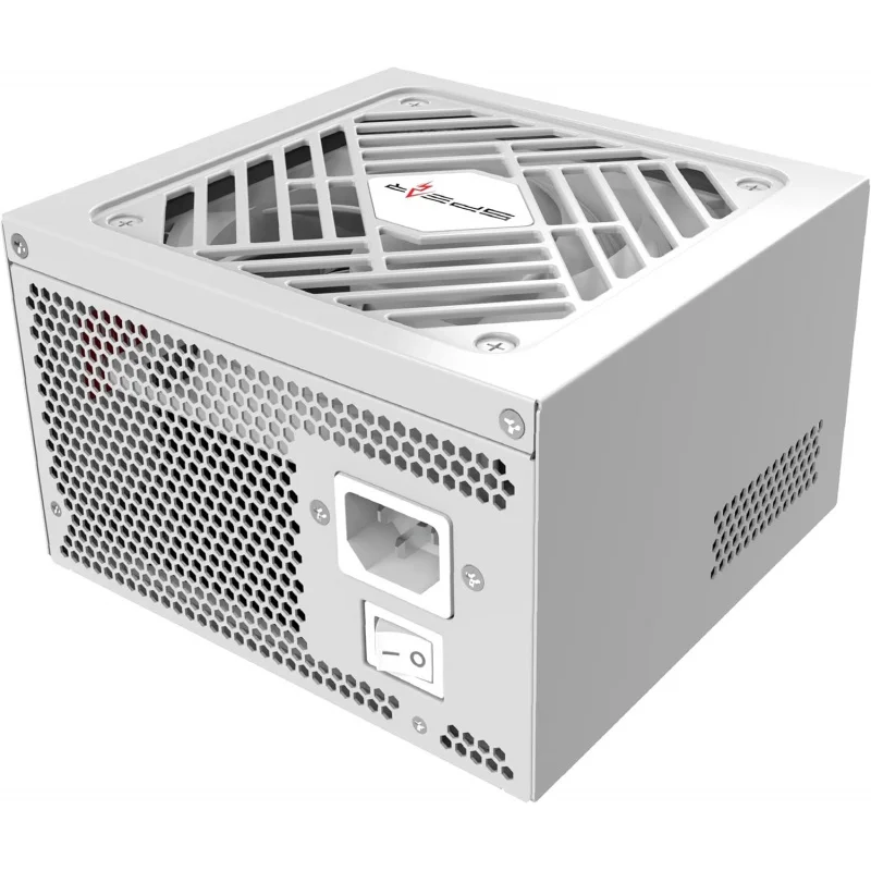 PC SB800M – 800W 85+ 브론즈 모듈형 전원 공급 장치, PCIe 5.0 지원, 액티브 PFC, 완전 보호, 고성능 PSU (화이트)