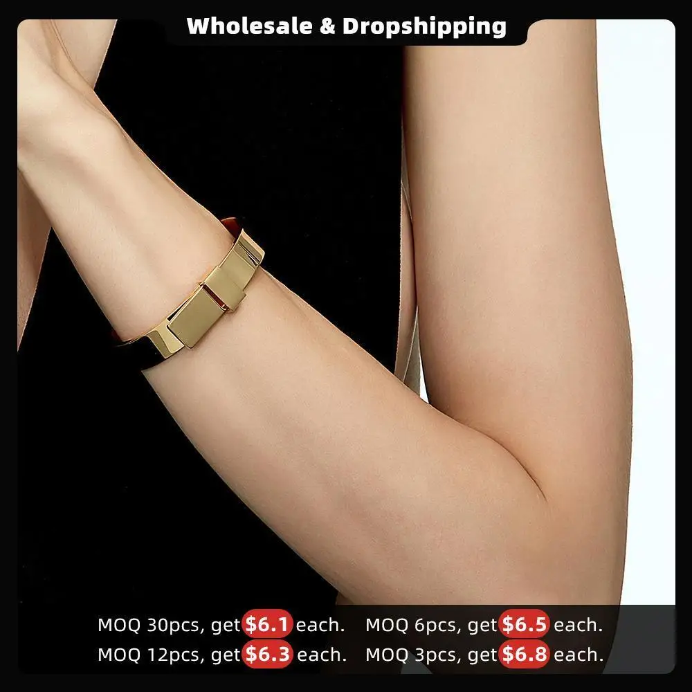 Enfashion Wide Knot Bracelet manchette Noeud Armband Rose Gold color Bangles Bracelets For Women Cuff Bracelets pulseiras