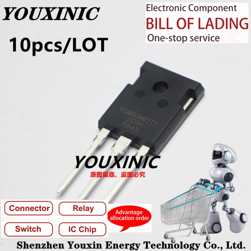 

YOUXINIC 2021+ 100% New Imported Original YGW60N65T1 60N65 TO-247 IGBT Single Pipe 60A 650V