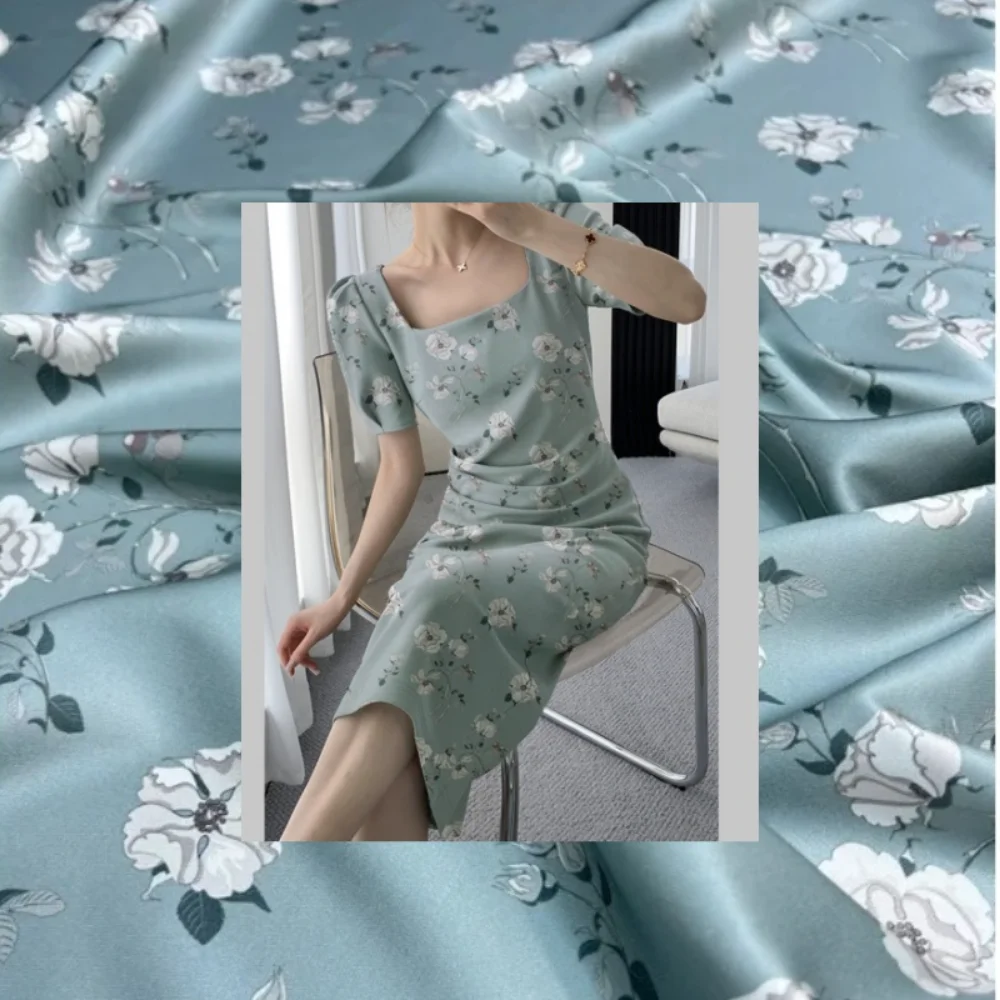 

Шелковая эластичная крепдешинная ткань шелковицы, брендовый модный дизайн для классической рубашки, одежды, шитья по метрам, оптовая продажа