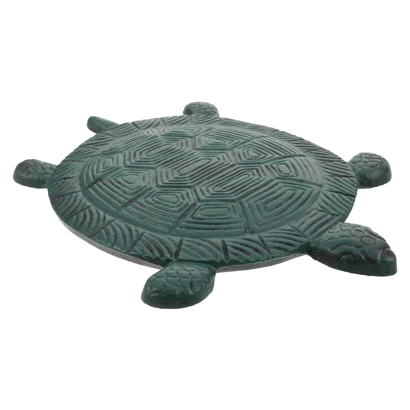 Iron Turtle Stepping Stone Outdoor Yard Garden Decor Non Slip Surface Landscape Stone Patio Path Backyard Animal Statue