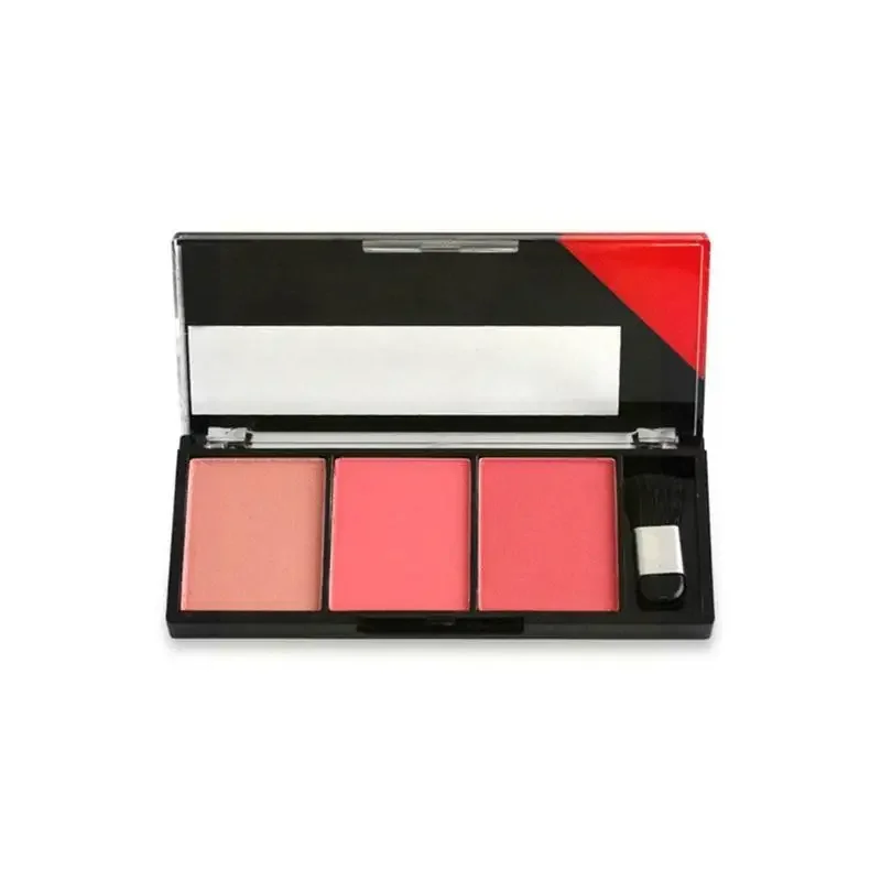 Gesicht erröten Palette Make-up natürliche Rouge Palette Farben erröten mit Pinsel einfach zu tragen Make-up natürliche Puder Rouge Frauen