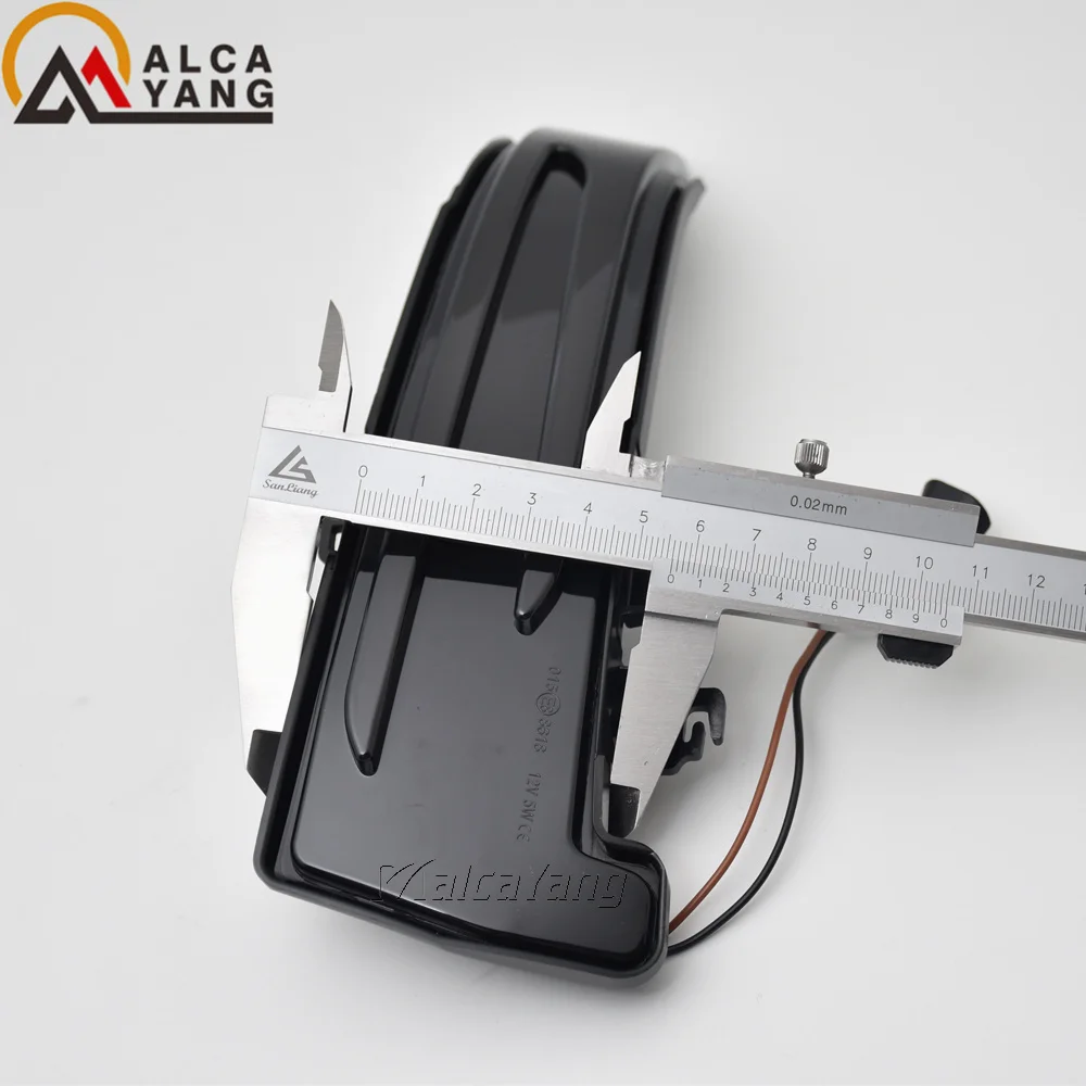 2 Stück Dynamische Blinkleuchte LED-Seiten-Spiegelanzeige für Mercedes Benz W204 CLA A B C E S GLA GLK CLS Klasse W176 W212 – Detail 5