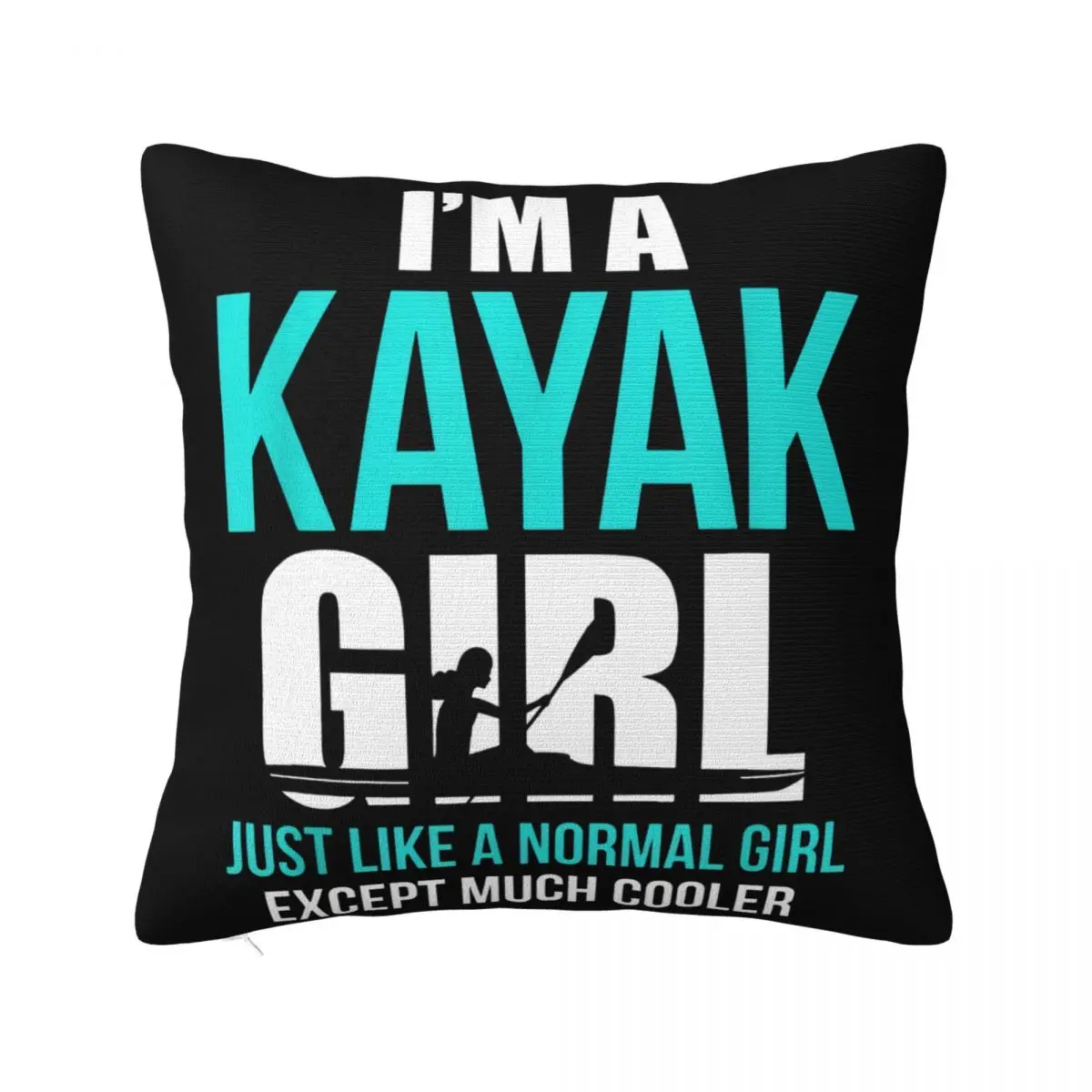 Im A Kayak Girl Funny Kayaking Splicing Aesthetic Children Women Cool Original Youth Rock Casual Pride Teenage Pillow Case