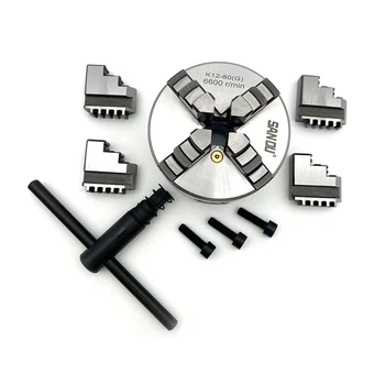 Dreh futter 80mm Sanou Stahl futter K12-80 selbst zentrieren des Spannfutter Mini Metall futter 4 Backen