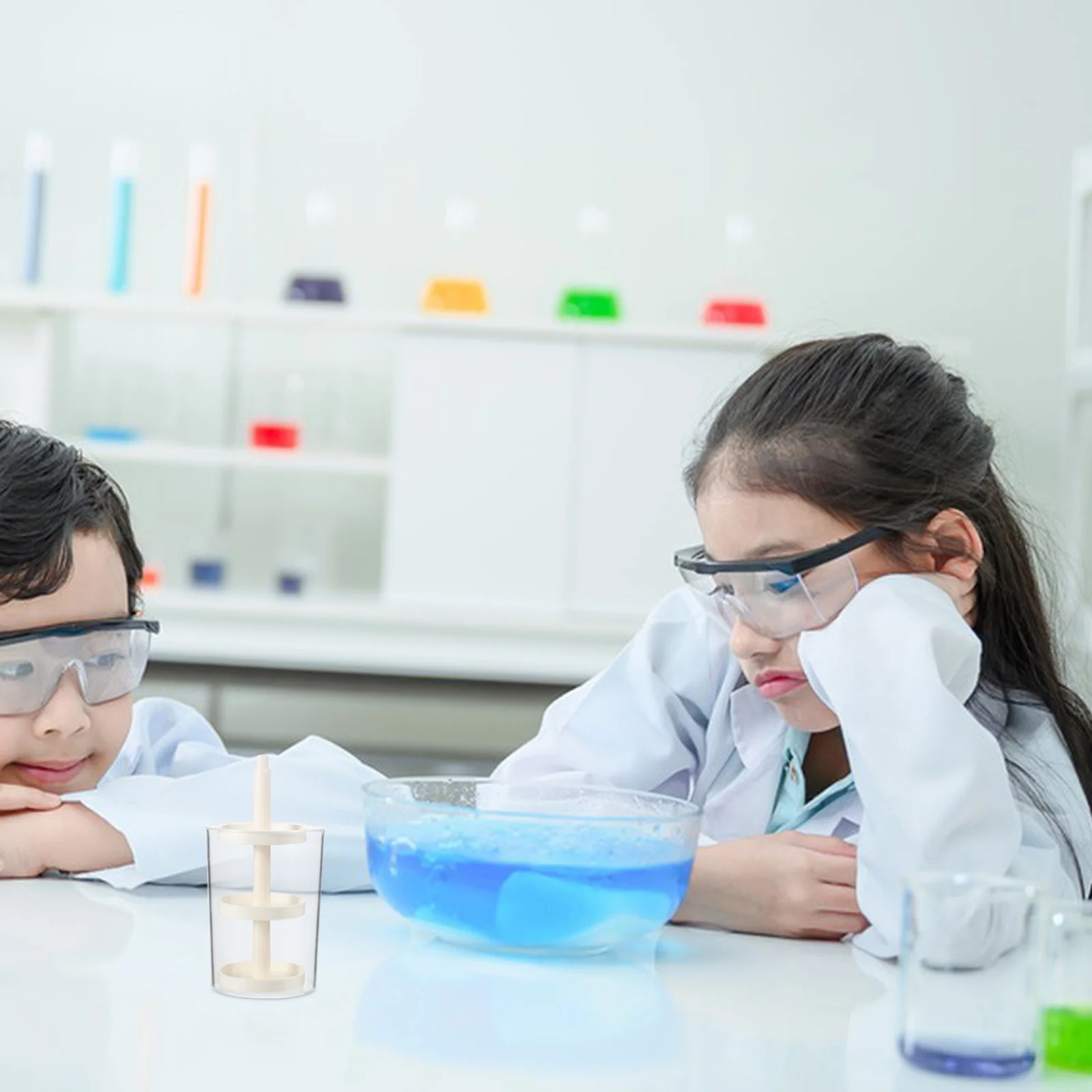 Strumento didattico per la piantagione scientifica con tazze di coltivazione trasparenti per l'esperimento degli studenti, pratico per la biologia