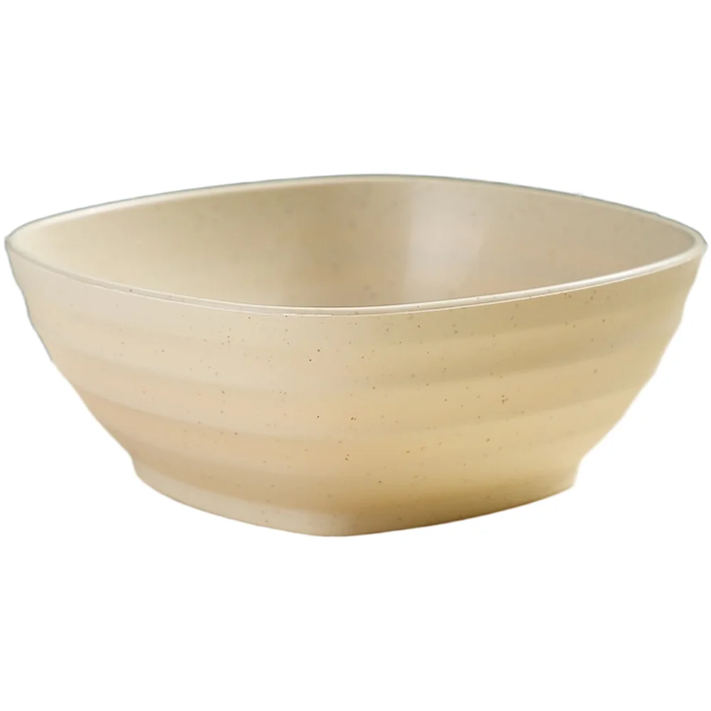 1 Pcs Straw Bowls Heat Resistant Lightweight  Salad Soup Dinner Bowls Square Lamian Noodles Bowl Accessories