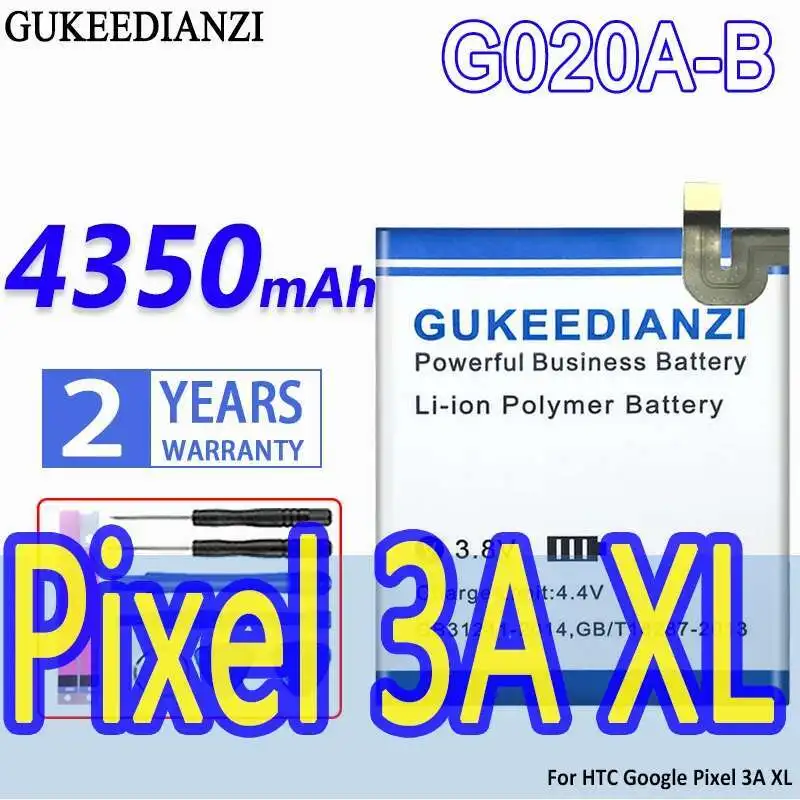 

G020A-B Mobile Phone Battery Premium Replacement For Htc Google Pixel 3A XL 4350Mah