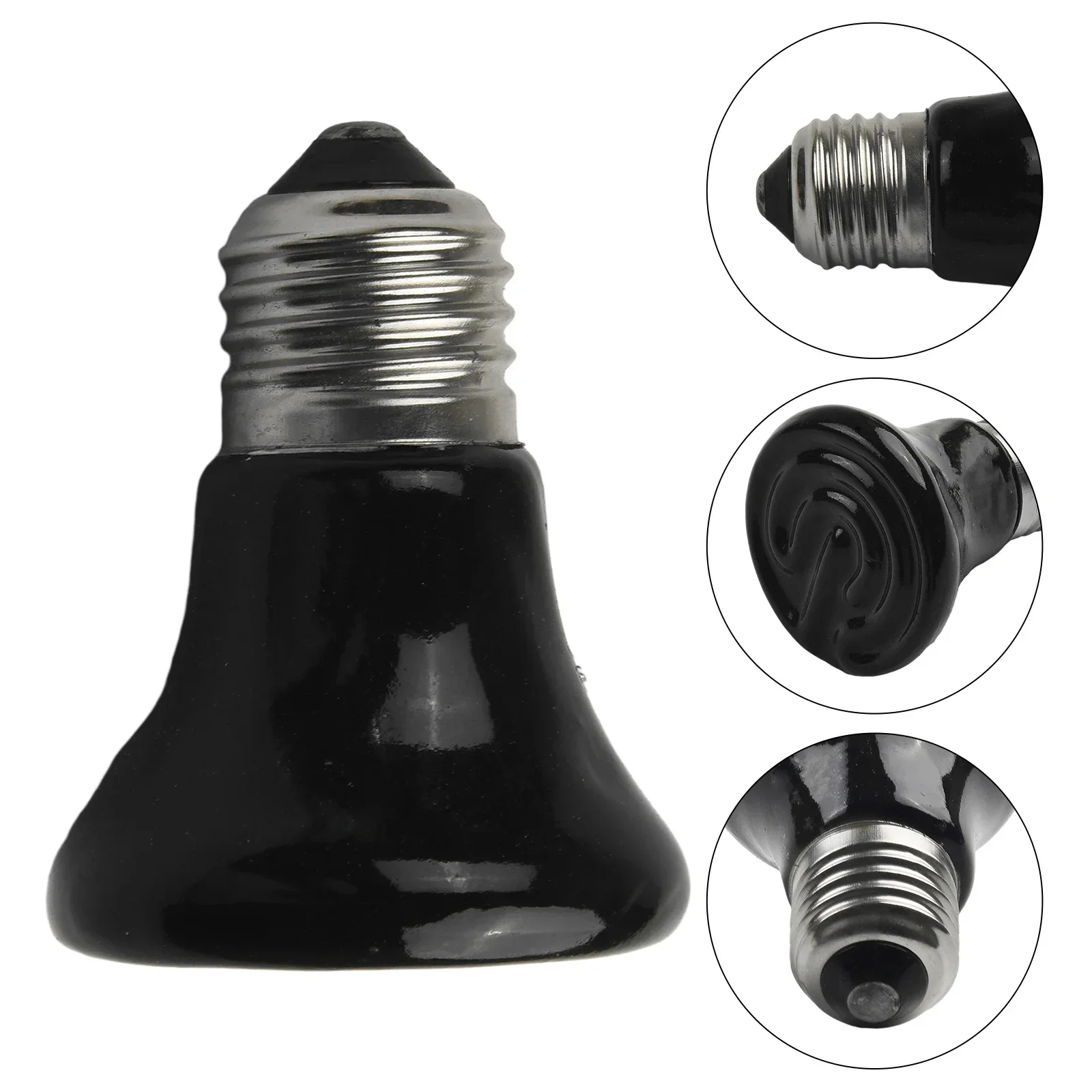 25/50/75W Warmer Light Bulbs Emitter Heat Light Infrared Heater For Lizard Spider Reptile Box Ceramic Pet Supplies Heating Lamp