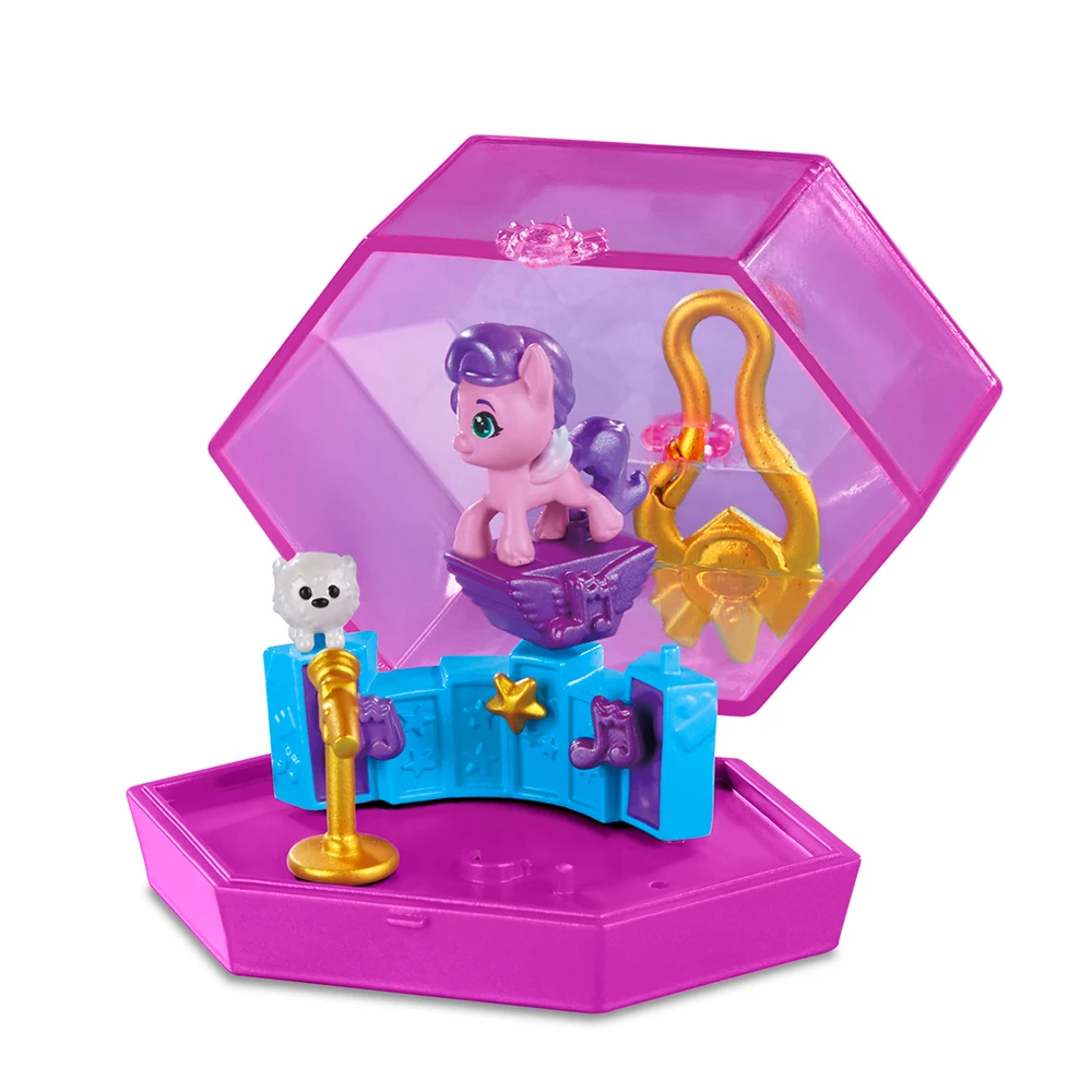 Genuine  Scale Model My Little Pony Friendship Is Magic Mini Magic Box Scene Pendant Girls Action Figure Toys