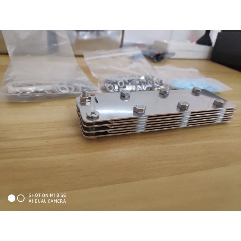 316L Stainless Steel Plates Wet‑type HHO Electrolysis Cell Kit, Complete with Gaskets, Ceramic Insulating Bolts and Fasteners.