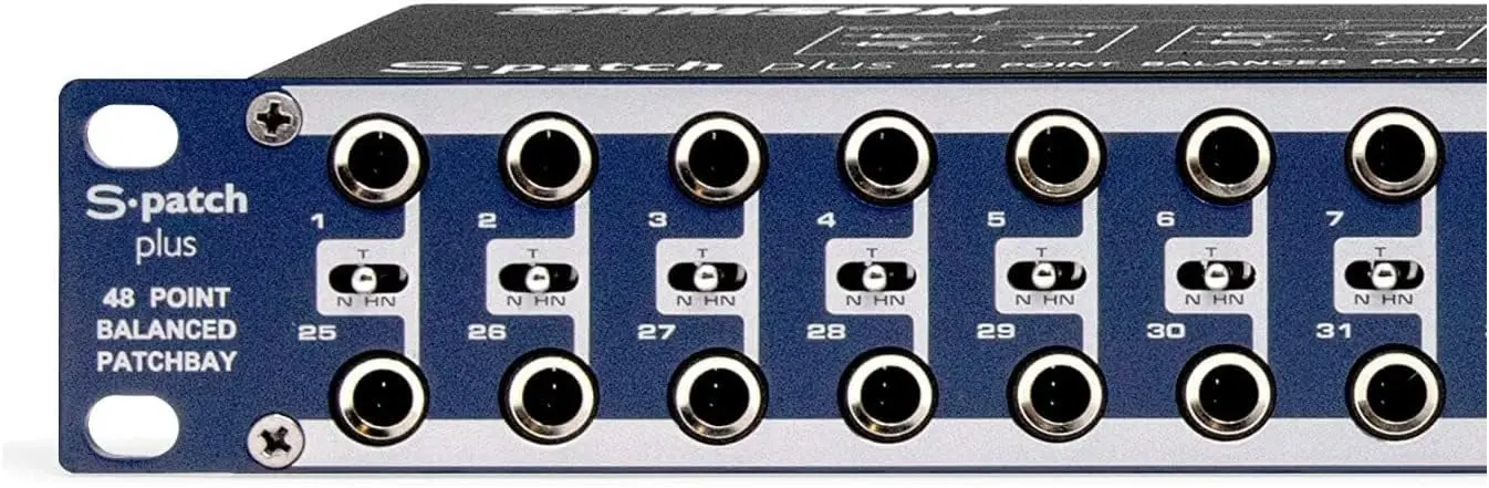 S-Patch Plus 48-Point Audio Patch Bay with 1/4-Inch Phone Connections