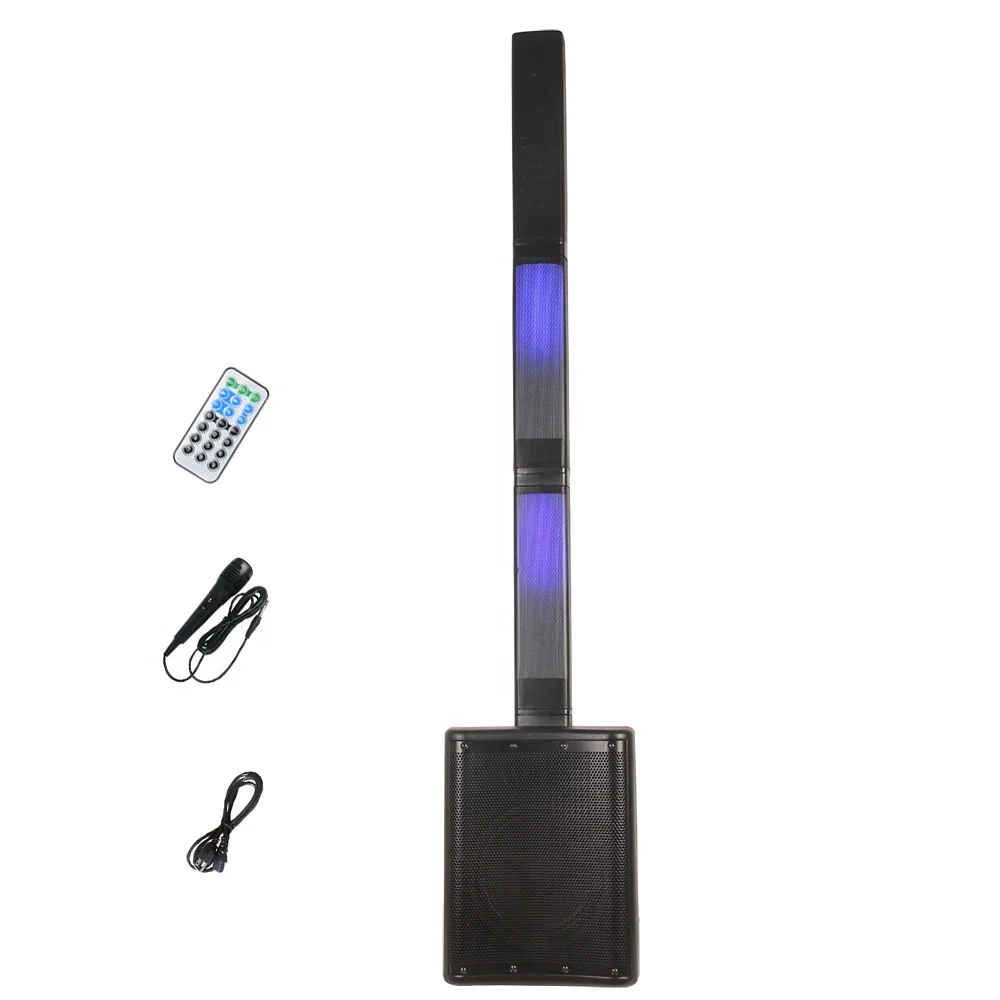 Sistema de Altavoces PA Profesional de Audio de 800 W y 8 Pulgadas, Caja de Sonido Portátil para Karaoke, BT TWS, con FM y Micrófono, Bocina Parlante