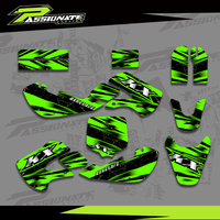 Motocross Team Graphics Background Sticker Decal Kits For KAWASAKI KX65 2000-2013 KLX110 2000-2009 KX 65 KLX 110 Customized