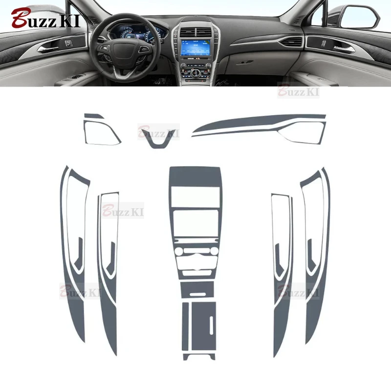 For Lincoln MKZ 2018-2022 Car interior Center console Gear transparent TPU Paint protective film Anti scratch sticker LCD screen