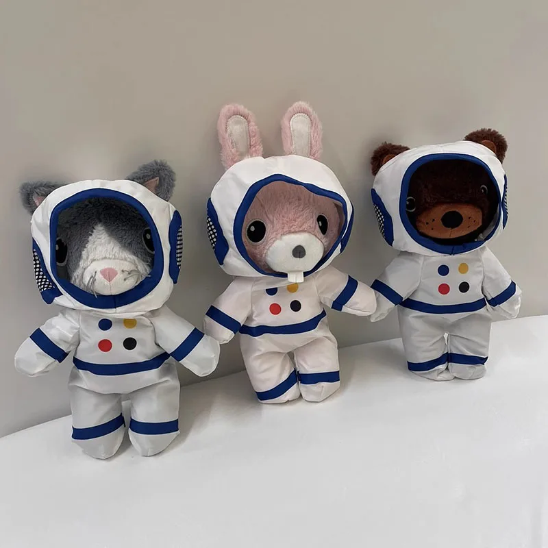 YIJA AFTONSPARV Astronaut Bear Rabbit Bunny Cat Spaceman Space Exploration Plush Toy Stuffed Doll Cartoon Animal Boy Girl Gift