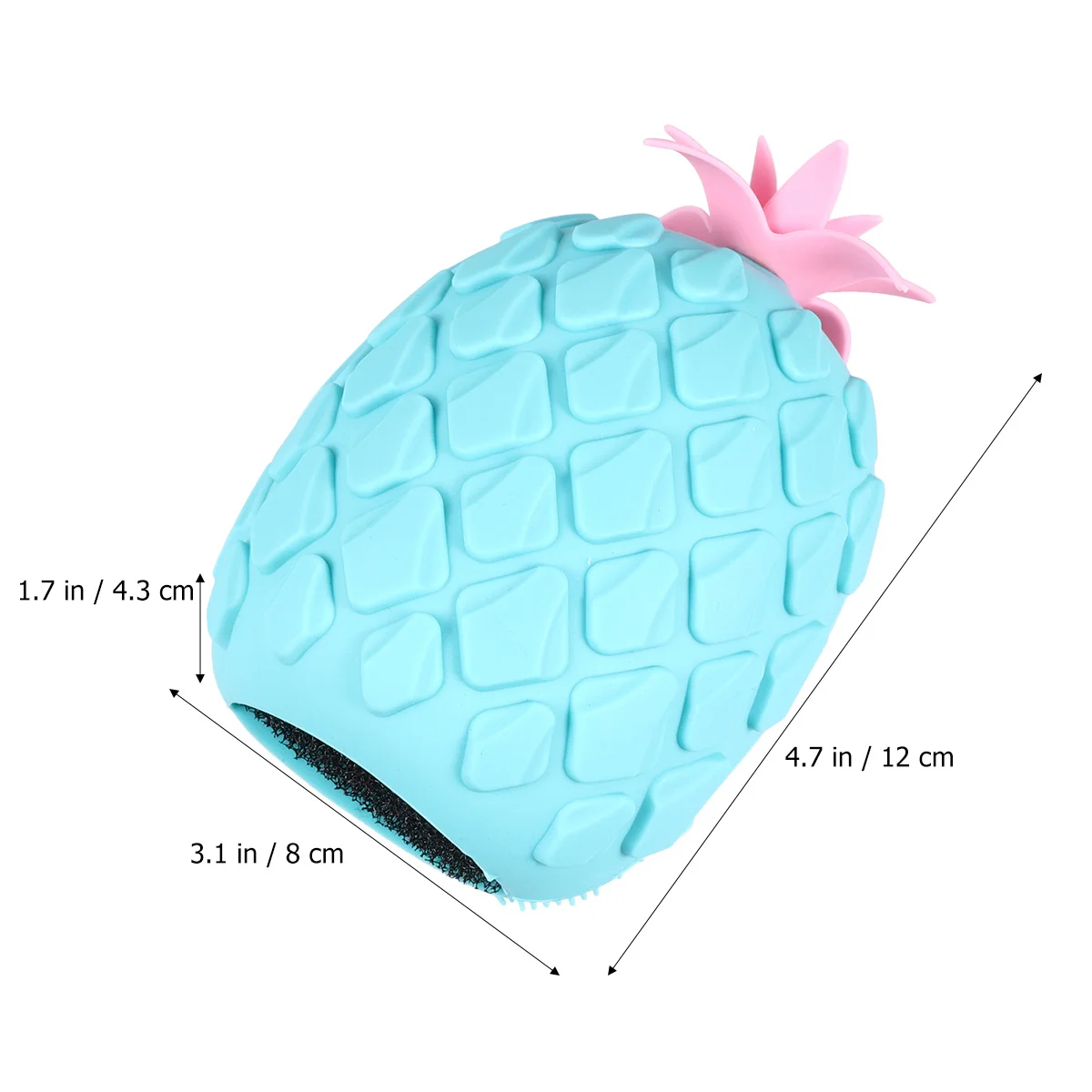 

1Pcs Silicone Bath Brush Cartoon Pineapple Shape Durable Shower Scrubber for Baby Pool Massage Family Bathing Sponge Brush Green