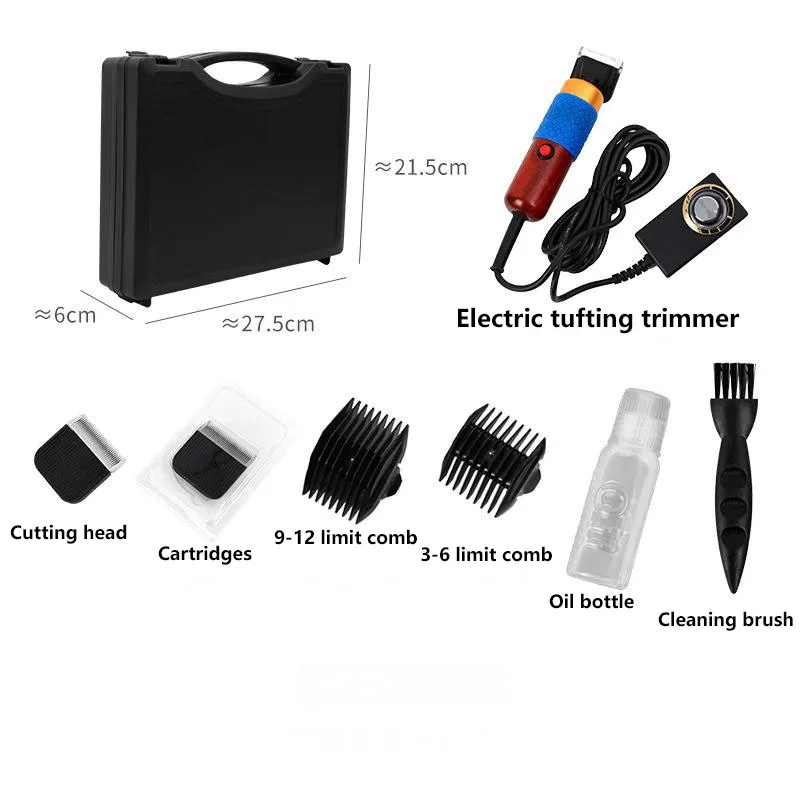 220V 200W Tufting Rug Trimmer Machine DIY Tufting Scissors Carpet Cutting Scissors for Rugs/Cushion/Carpet Low Noise Vibration