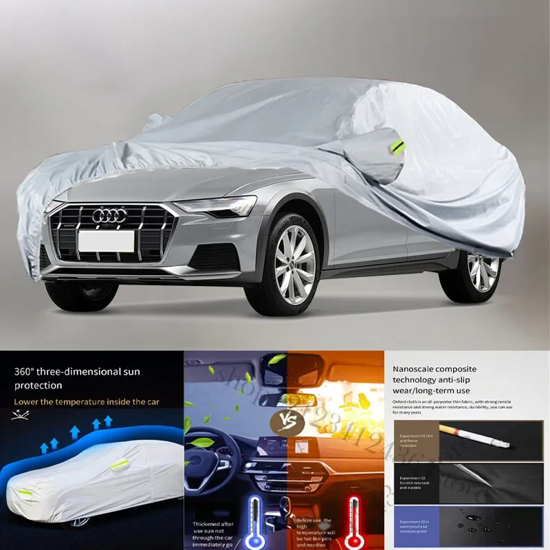 

For Audi A6 Auto Anti snow Anti dust Anti uv Anti peeling paint And Anti Rainwater 210t car cover Car cover protection