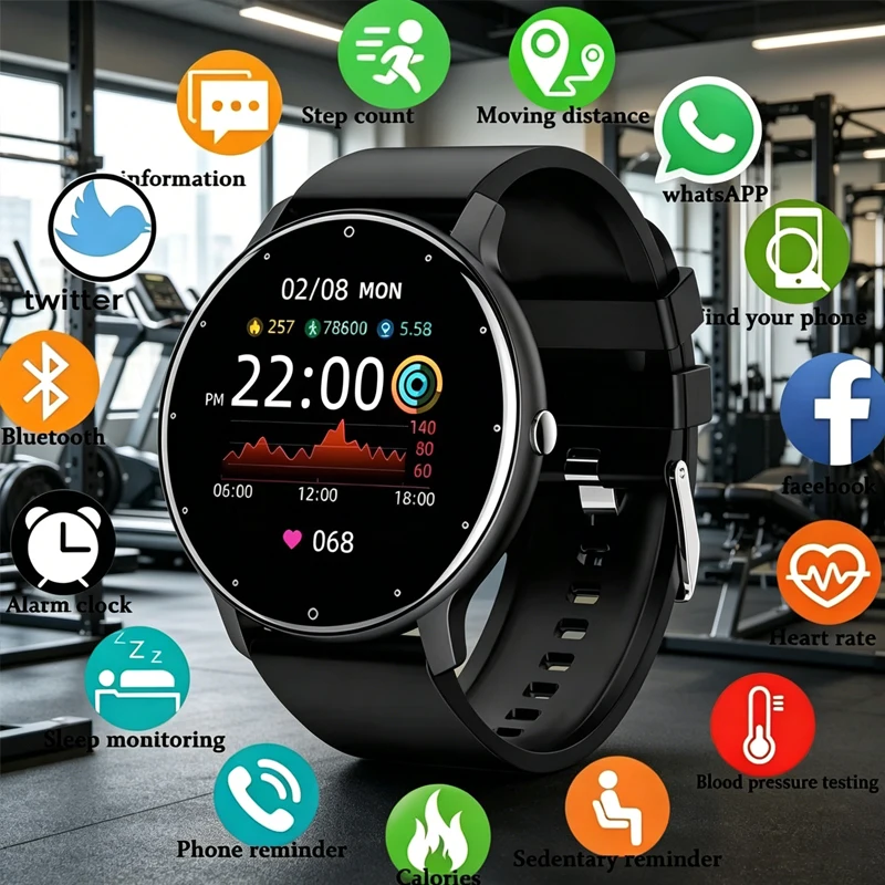 

Hot Sell Original SmartWatch Women Men Full Touch Screen Bluetooth Call Waterproof GPS Sports Fitness Tracker Watches Men