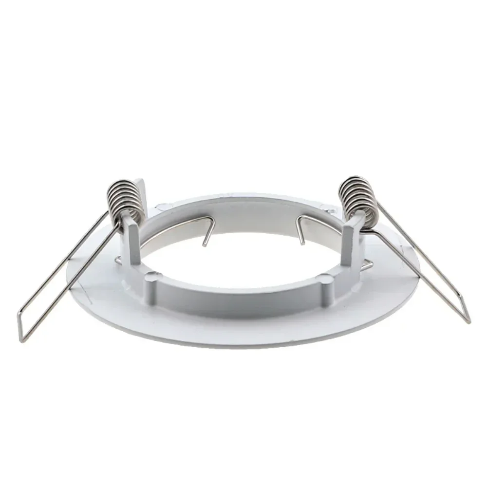 Soporte de copa de lámpara recortado de aleación de aluminio, carcasa de lámpara de techo integrada, anillo de superficie de foco MR16 GU10, 55mm