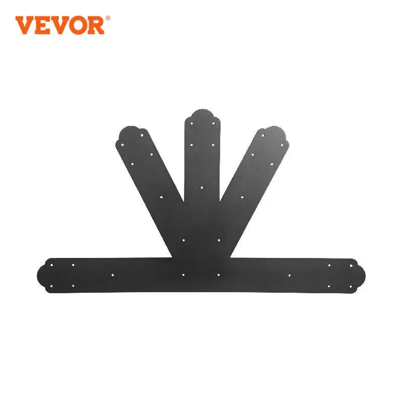 

VEVOR Powder-Coated Truss Connector Plates 6:12 Pitch Gable Bracket 4 mm / 0.16" Steel Truss Nail Plates Decorative Gable Plate