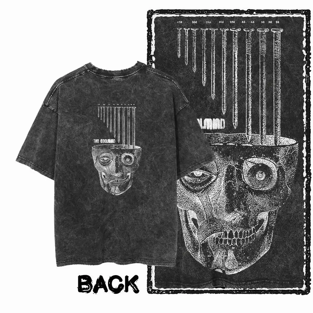 Camisetas estampadas geniales 100 algodón COOLMIND estampadas para hombres y mujeres, camisetas de calle encurtidas con cuello redondo para hombres y mujeres