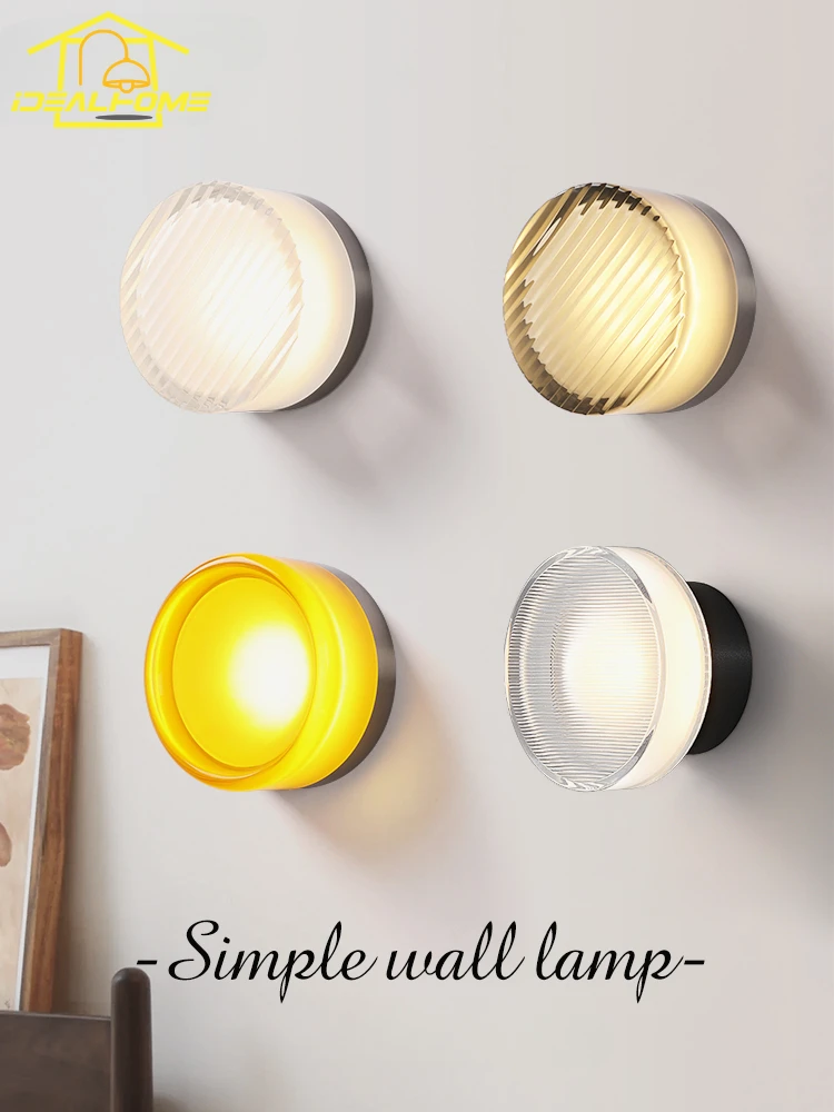 Designer Atmosphere Aisle Background Acrylic Potato Chip Wall Lamp LED Dimples Art Decorative Wall Mounted Bedroom Living Room