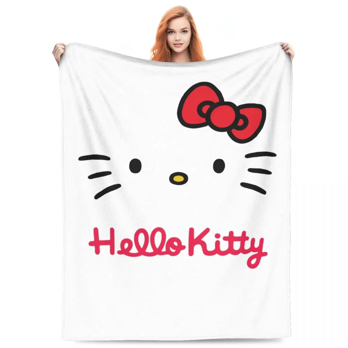 Sanrio Merch Hello Kitty Blanket Amazing Blanket Throw Gifts For Friend Kids Fans