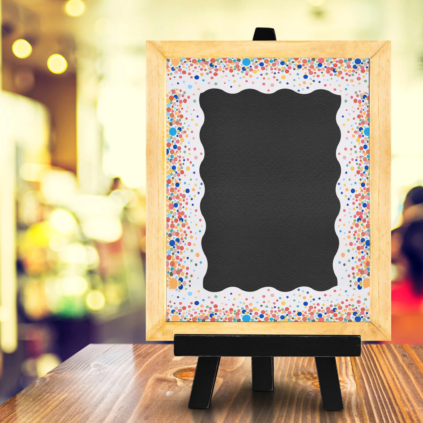 

Bulletin Board Decoration Blackboard Border Decals Colored Copper Plate Classroom Tree Leaf Pattern