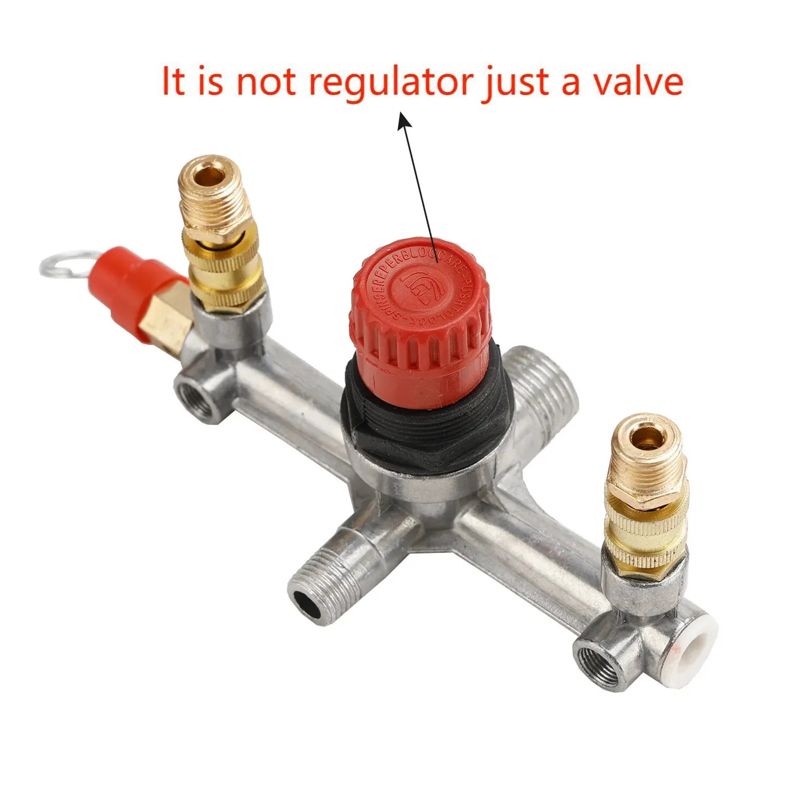 Piston Compressor Valve Switch Aluminum Alloy 30% Higher Flow V-Ring Seal Replacement Part for Air Compressor