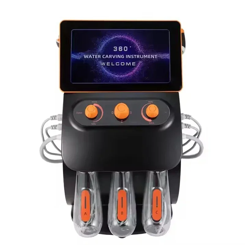 

New 6 In 1 Water Dermabrasion Machine Visible Hydra Dermabrasion Detection Blackhead Removal Jet Facial Bubble Machi