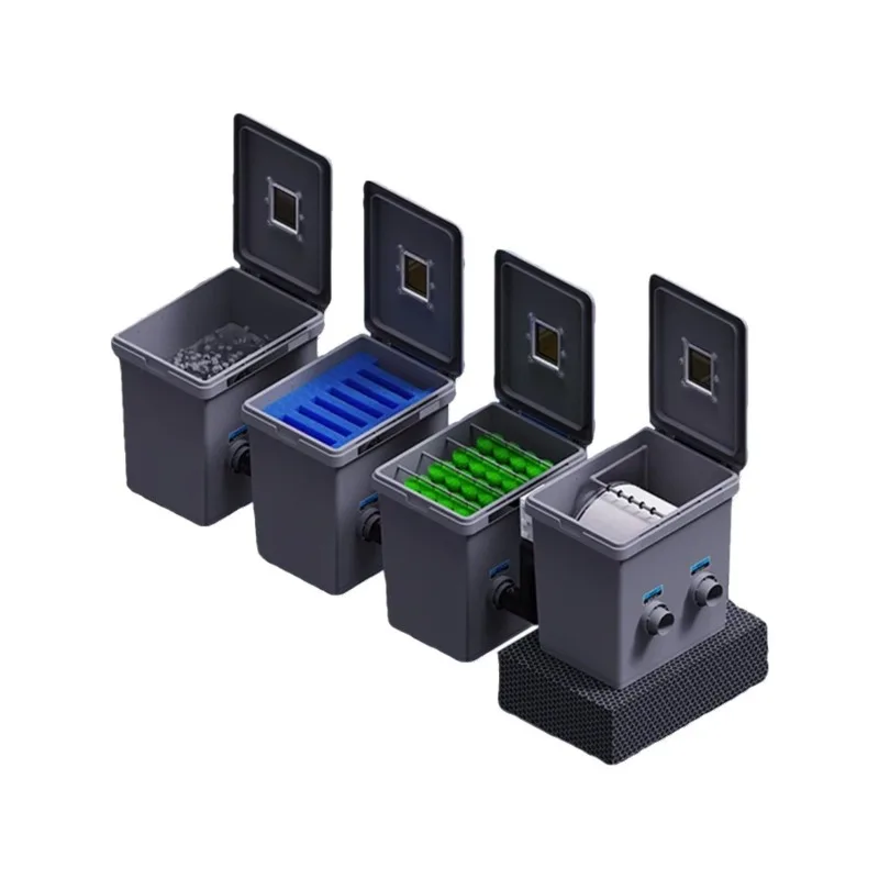 

Rotary drum koi fish pond micro-filter small high pressure automatic backwash circulating fish stool separation filter