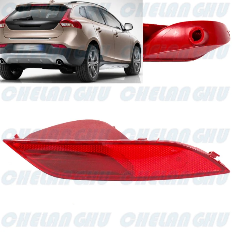 

For Volvo V40 2013 2014 2015 2016 2017 2018 2019 Right Side Rear Bumper Reflector Light Lamp Without Bulbs Car accessories