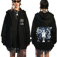 Ado World Tour 2025 Hibana Zipper Hoodie Men Women Fashion Japanese Style Zip Up Jacket Unisex Casual Fleece Zip Up Sweatshirt