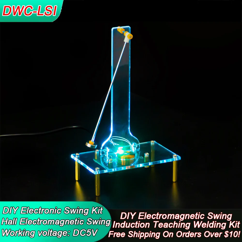 DIY Electromagnetic Swing Induction Kit PCB Teaching Training Oscillator Welding Production Kit