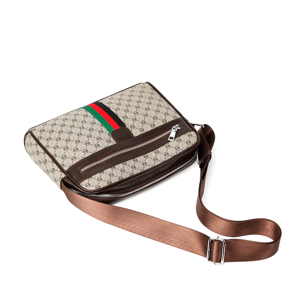 Fashion Crossbody Bag Young Men Popular PU Leather Waterproof Luxury Designer Shoulder Bags Party Business Casual Messenger Bag