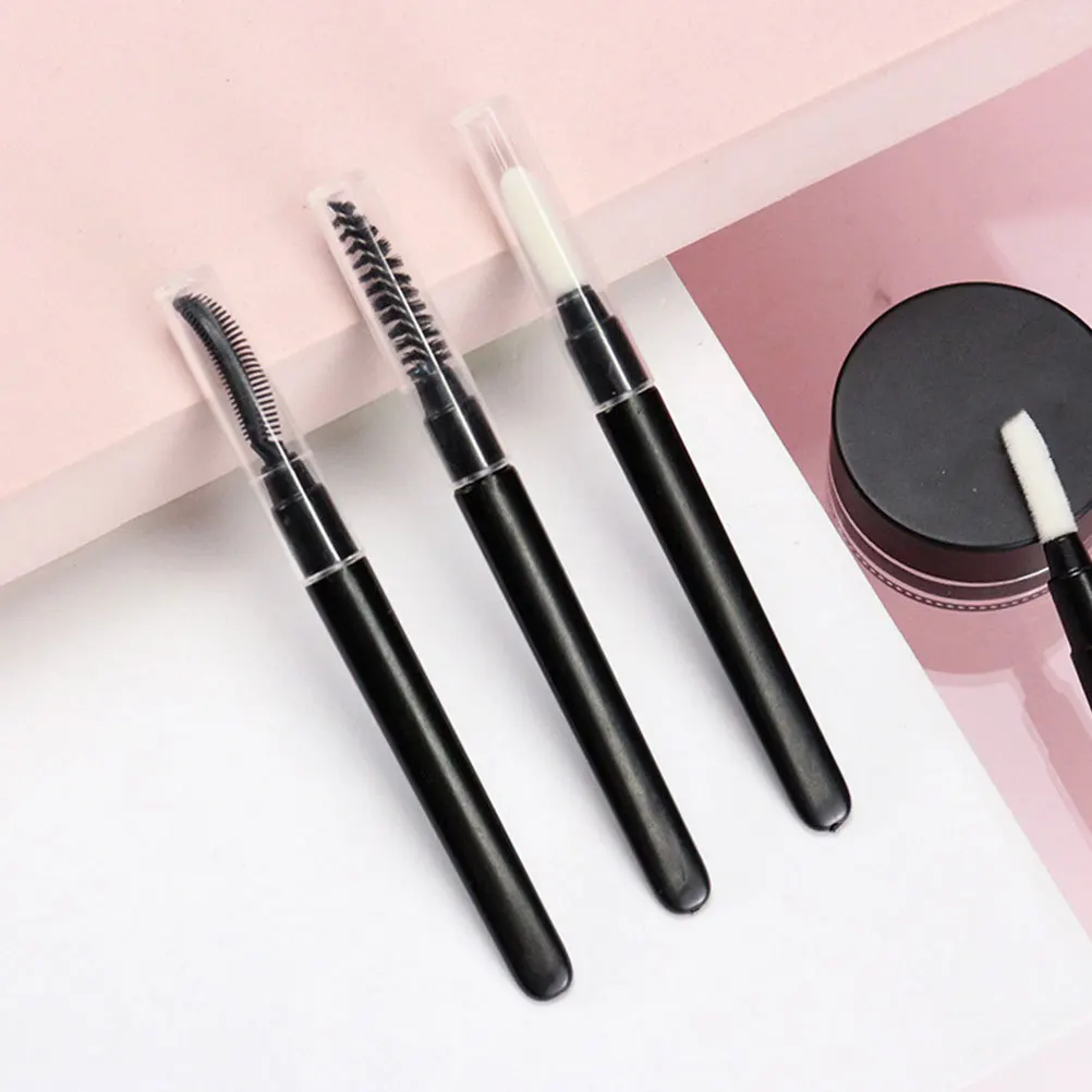 

20pcs Portable Eyebrow Brush Multifunctional Lash Comb With Cap Small Brow Grooming Tool For Makeup Hairline Shaping Eyebrow