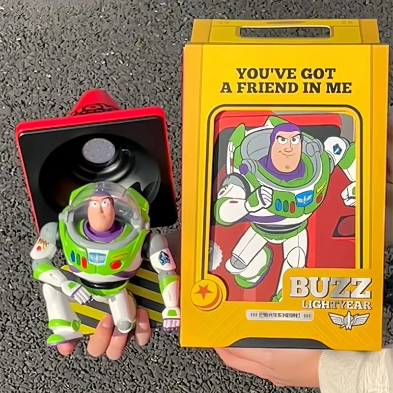 

Original Disney Buzz Lightyear Road Block Light Toy Story Series Lighting 5h Long Endurance Ornamnet Collect Toys Friends Gifts