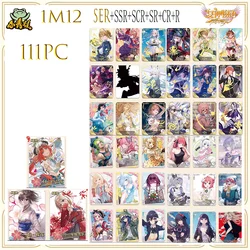 111PC/Set Anime Goddess Tales 1M12 Set SER SSR SR SCR R Rare Collectible Cards Boys' Game Toys Christmas Birthday Present