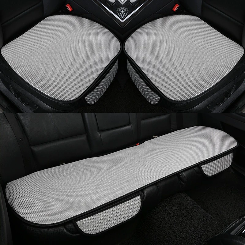 Universal Car Seat Cushion Non-Slip Car Seat Cover Durable Wear-Resistant Cushion with Side Pocket Car Seat Interior Accessories