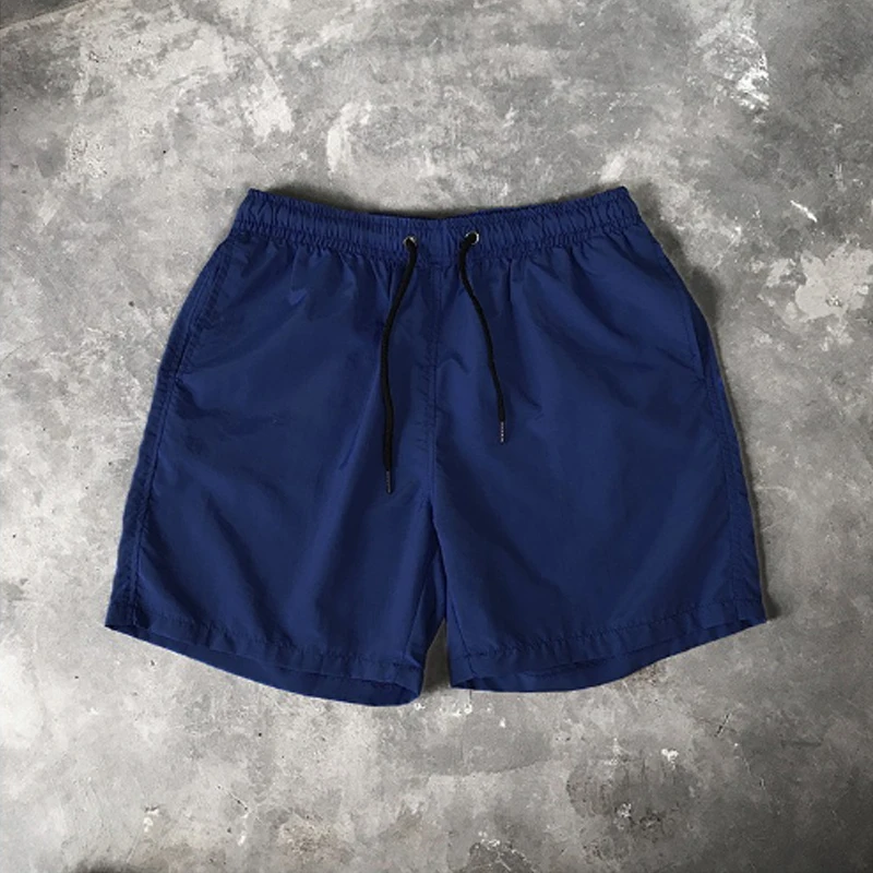 Short largo reto com cordão masculino, bolso solto, calça de rua de ginástica, calça respirável, praia de treino, moda americana, verão casual