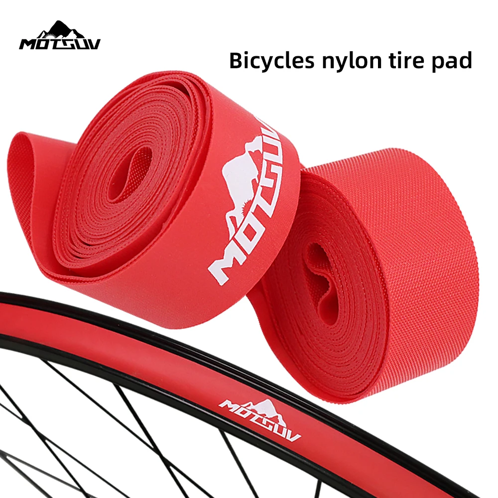 MOTSUV 1/2pcs Bicycle Tire Liner tape MTB Road Bike Puncture Proof Belt Protection Pad Anti-Puncture Tyre Protector Nylon tape