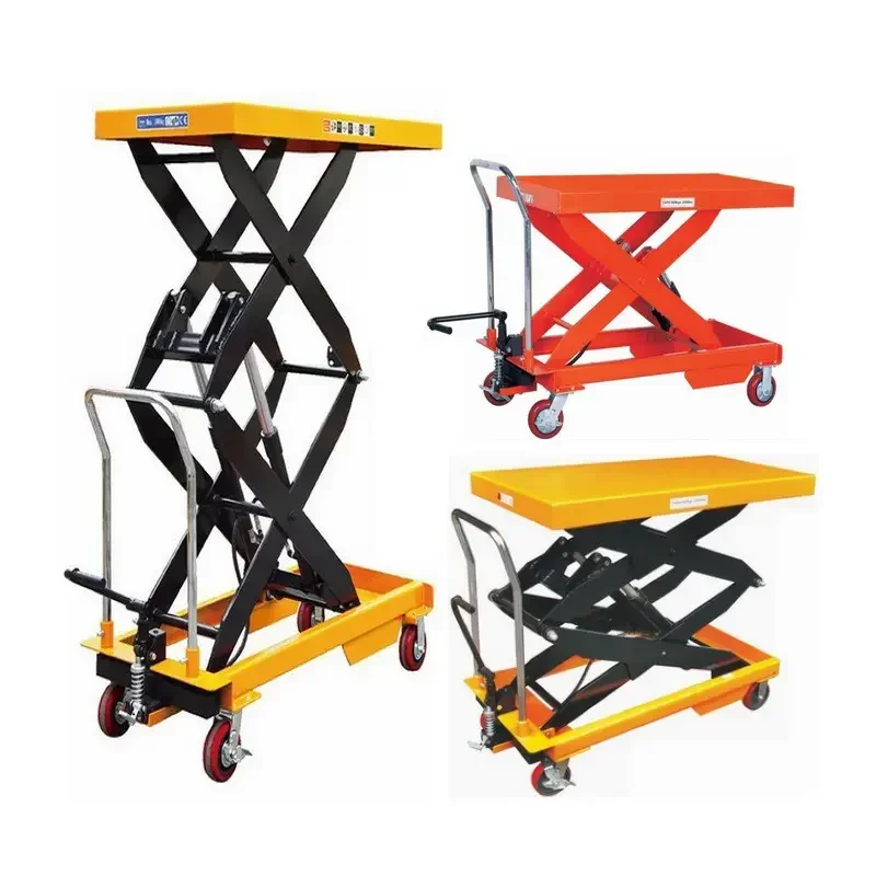 

Lifting Machine,Lifting Platform Scissor Flatbed Trolley Push Trolley Mobile Small Lifts For Hand Carts Trolleys