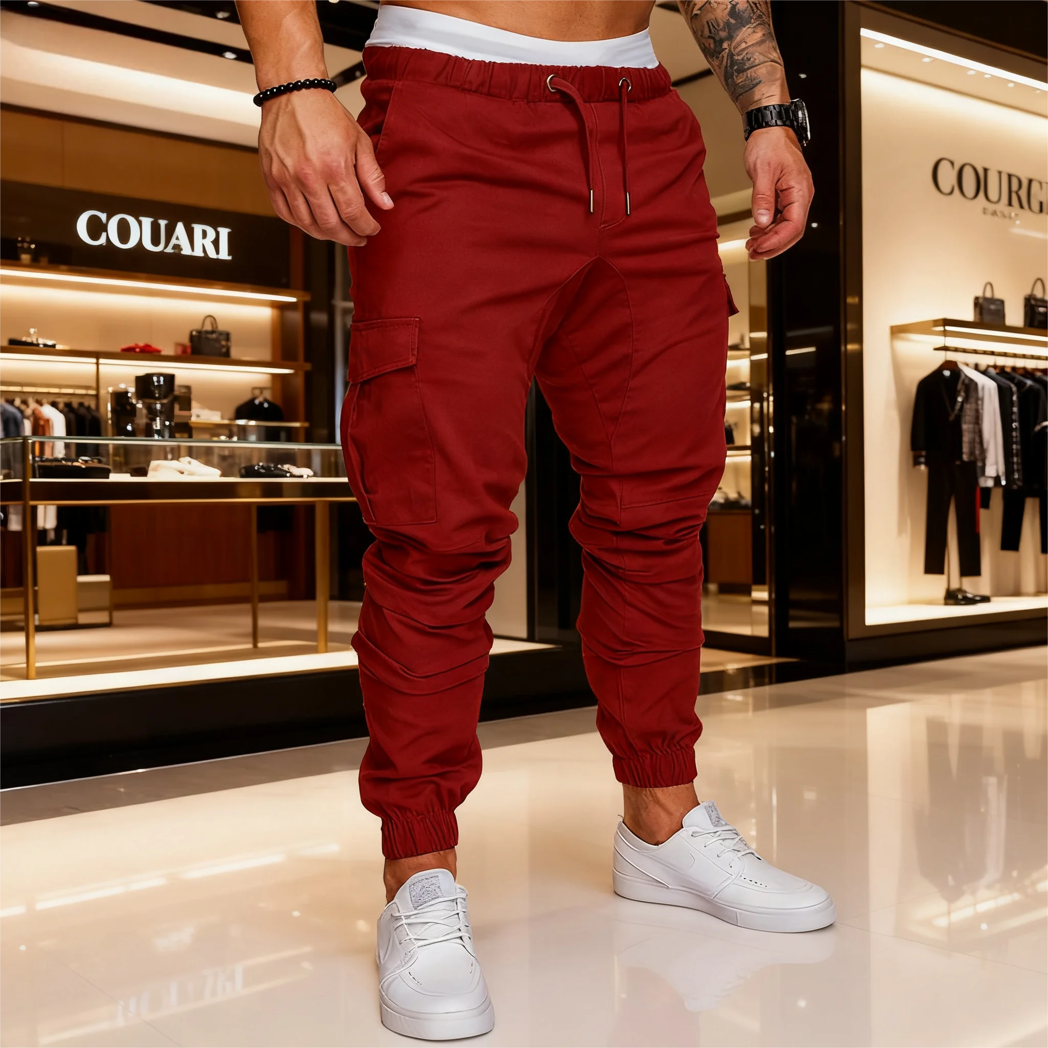 الرجال Sweatpants السراويل الفضفاضة رجل الذكور الملابس رياضة رياضة كبيرة الحجم الرجال السراويل الملابس البضائع Y2k رياضية عداء ببطء ركض المسار