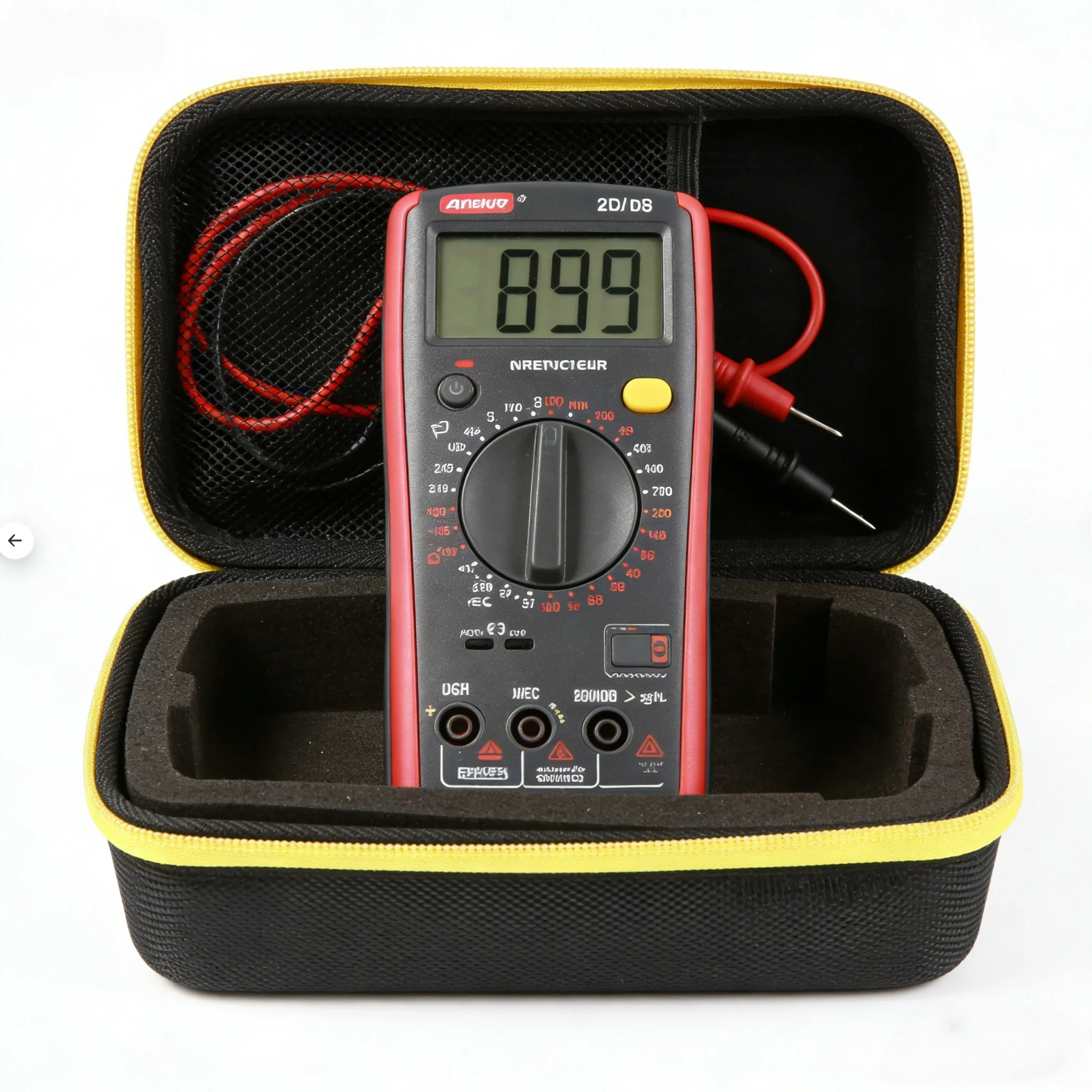 Hard EVA Shockproof Tool Storage Case for Multimeter & Electronic Tools, Portable Organizer Box for Electrician Repair & Home Us