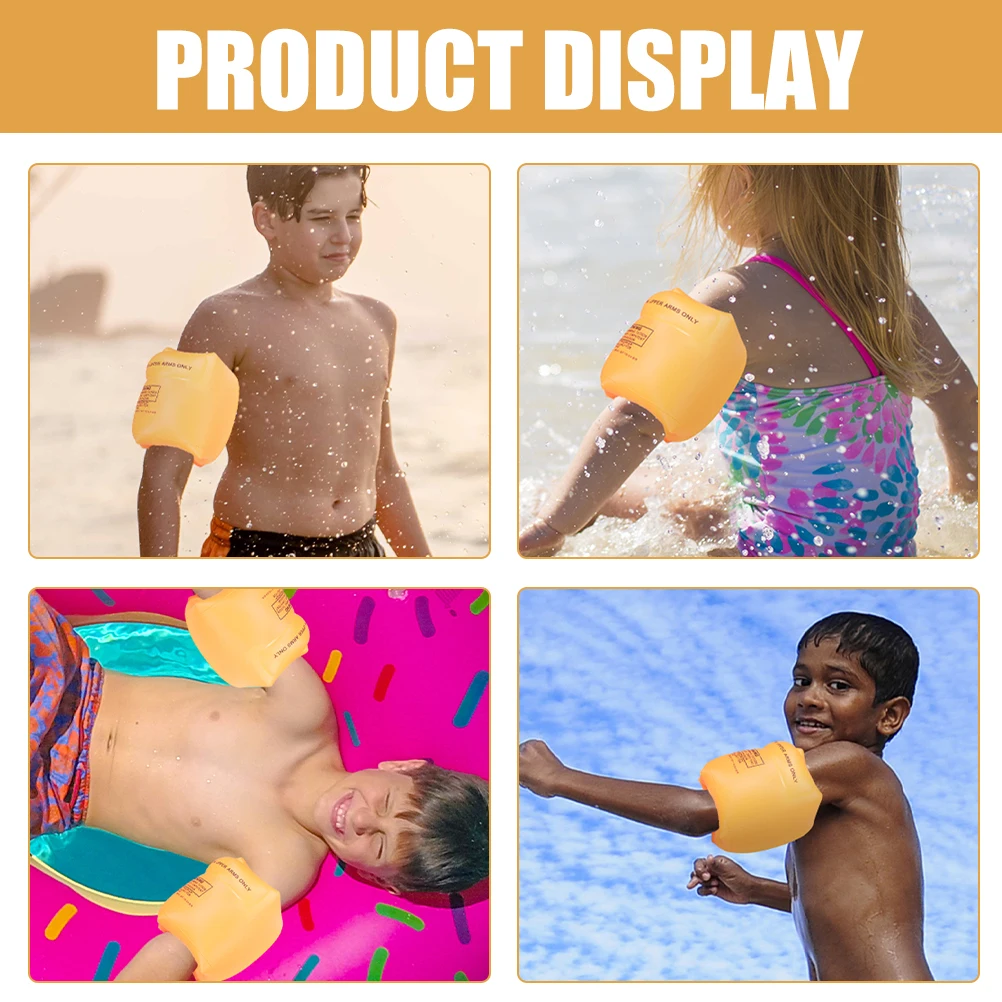 

4 Pcs Swimming Arm Ring Inflatable Armbands Tool Circle for Floating Pvc 's