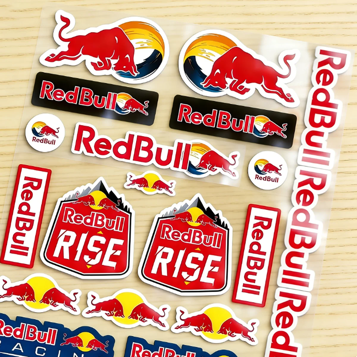 

Red Bull Reflective Motorcycle Racing Sticker Decal Logo for Custom Helmet Design