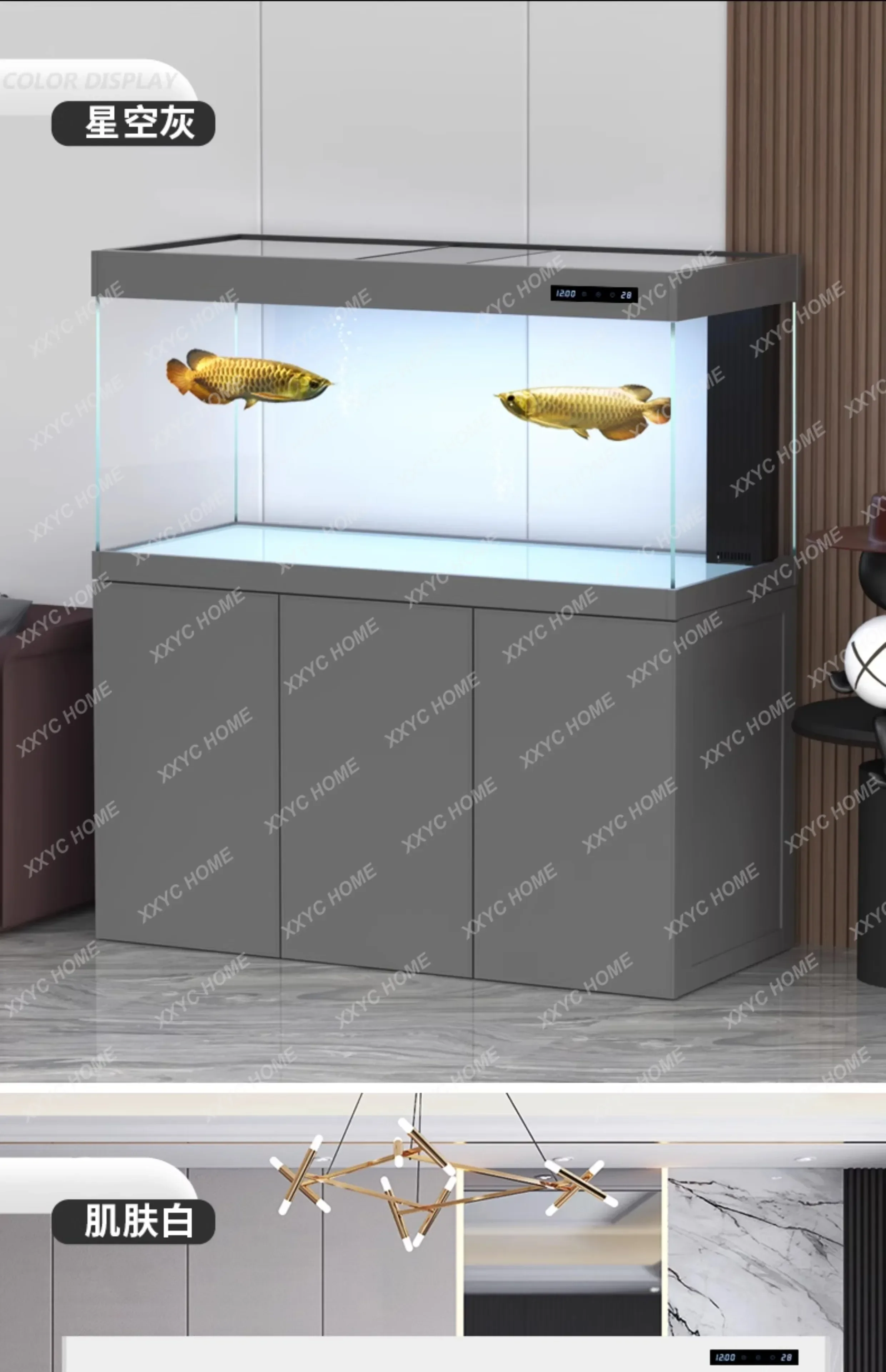 Live Fish Large Aquarium Ornamental Fish Living Room Indoors Modern Glass Aquarium Luxury Floor Home Furniture