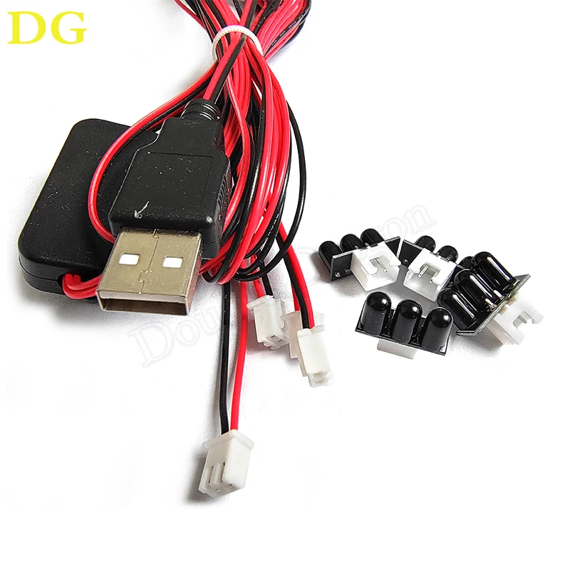 1 set of Light Gun Infrared Positioning Black Lamp Beads Kit For PC Light Gun DIY Accessories